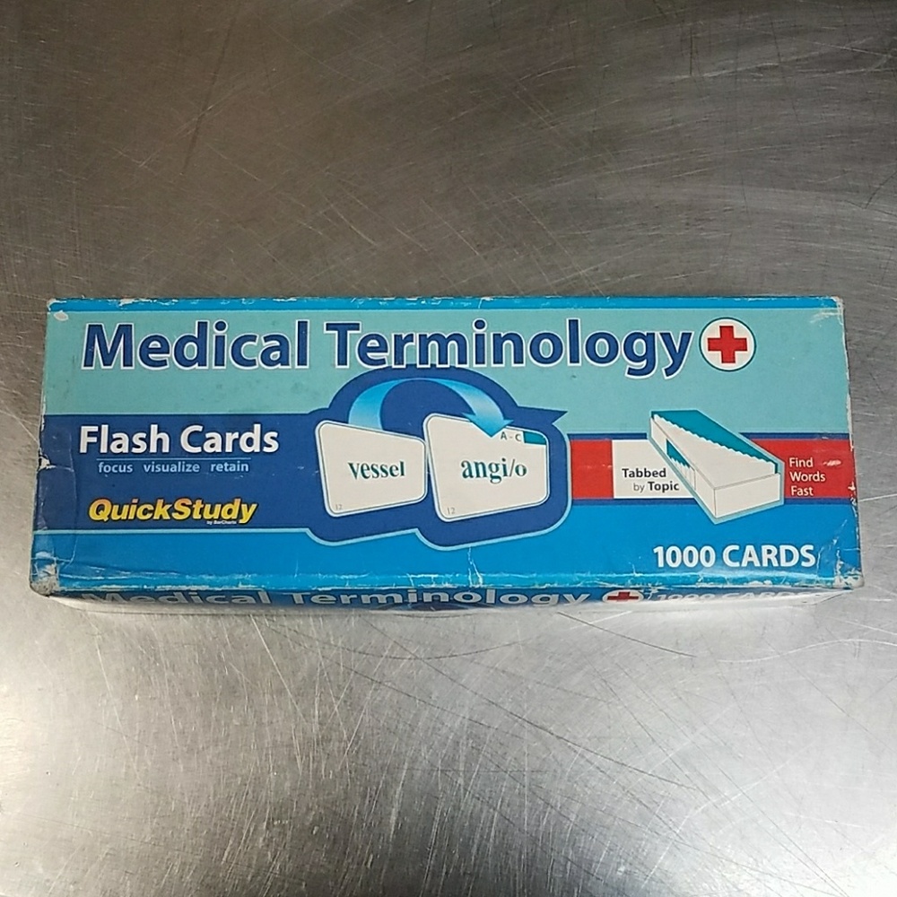 Medical terminology flash cards